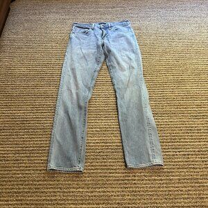 Levi Strauss 511 Black Label Mens Blue Straight Leg Denim Jean Pants Size 31X32